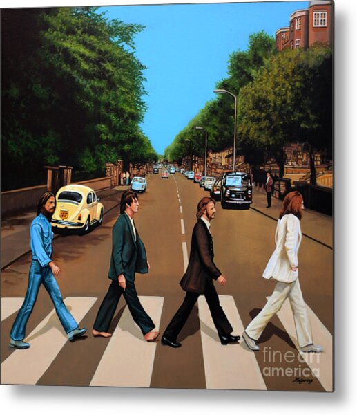The Beatles Abbey Road Metal Print