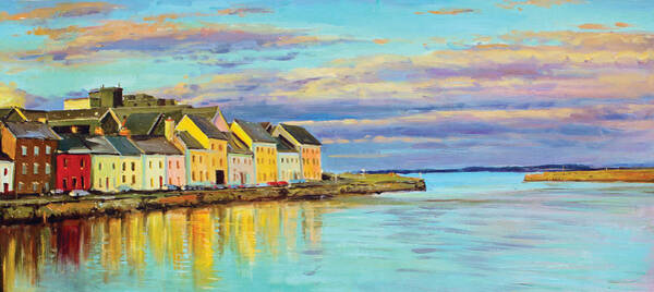 Wall Art - Painting - The Long Walk Galway by Conor McGuire