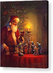 Santa Claus Acrylic Prints for Sale