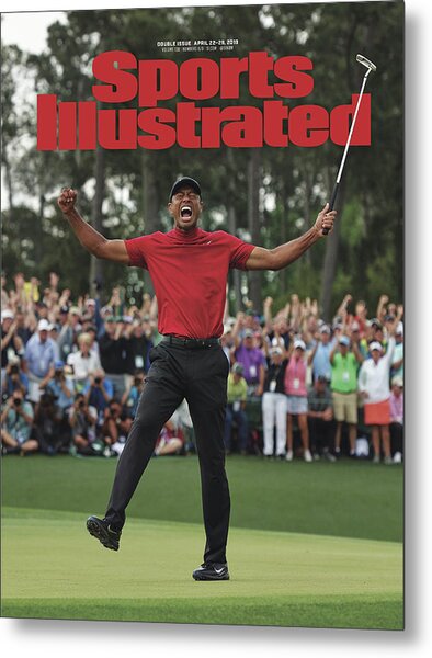 Tiger Woods, 2019 Masters Tournament Champion Sports Illustrated Cover Metal Print