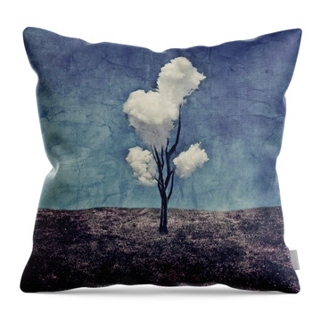 Tree Clouds 01d2 Throw Pillow