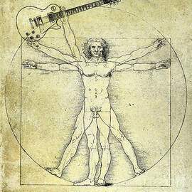 Vitruvian Guitar Man by Jon Neidert