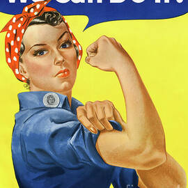 We Can Do It Rosie the Riveter Poster by Vintage Treasure