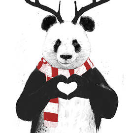 Xmas panda  by Balazs Solti